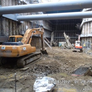 Ventilation Shafts Deep Excavation Project