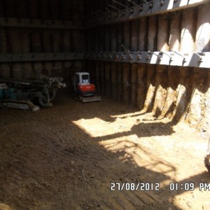 Ventilation Shafts Deep Excavation Project