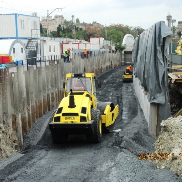 Back-Filling Works Of Metro Stations