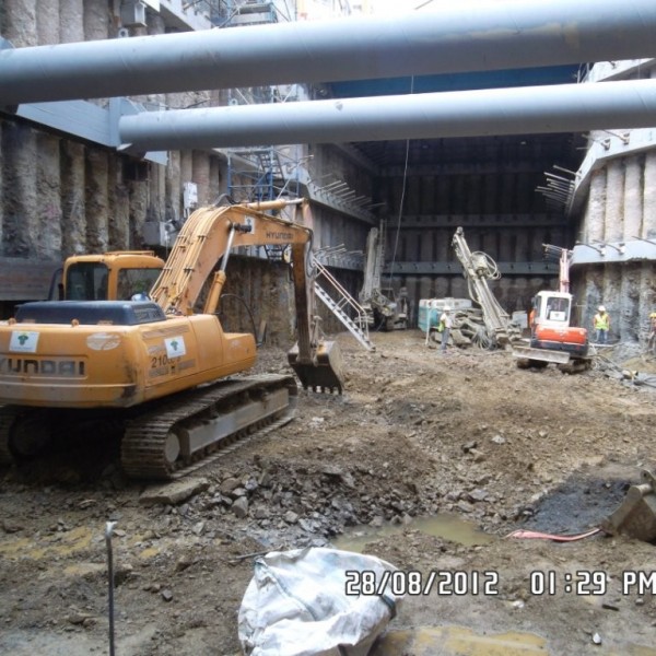 Ventilation Shafts Deep Excavation Project
