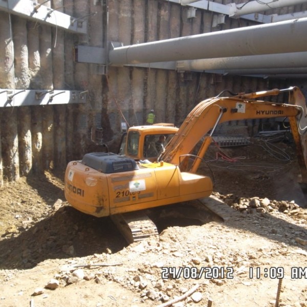 Ventilation Shafts Deep Excavation Project