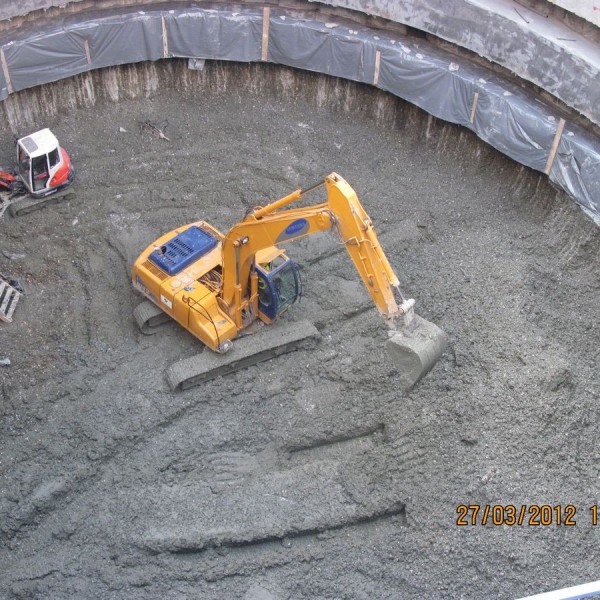 Ventilation Shafts Deep Excavation Project