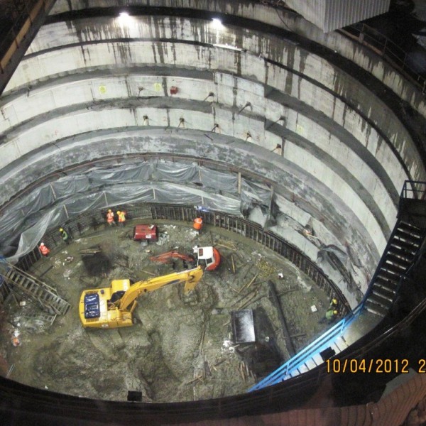 Ventilation Shafts Deep Excavation Project
