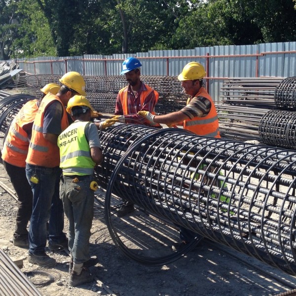 PRF. PILE STEEL CAGES FABRICATION WORKS