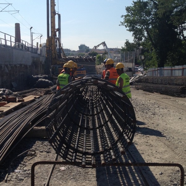 PRF. PILE STEEL CAGES FABRICATION WORKS